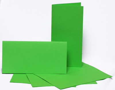 Набор листовочных заготовок 5шт 10,5×21см №11 темно-зеленый 220г/м2 ROSA Talent