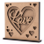 3D композиция „Love“ 3, МДФ, 14х14,5см, ROSA Talent