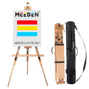 Мольберт - тренога 6012 бук 89×81×192см максимальная высота полотна 112см с сумкой MEEDEN