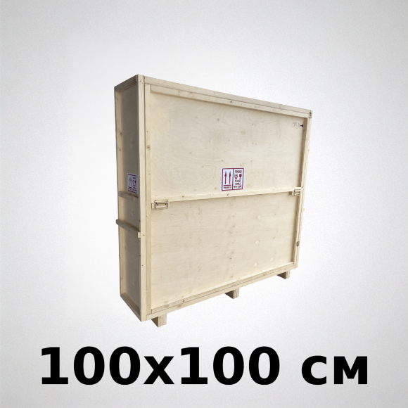 Plywood boxes for shipping paintings, sculptures, icons and fragile items, 100x100x cm