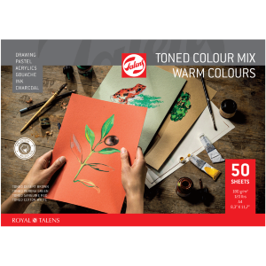 Склейка для пастели Talens А4 180г/м2 50л Теплые цвета Royal Talens