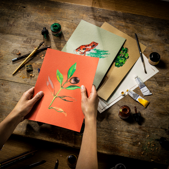 Склейка для пастели Talens А4 180г/м2 50л Теплые цвета Royal Talens