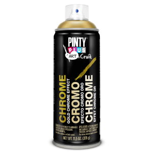 Краска-аэрозоль хром-эффект ART & CRAFT Золото 200 мл PINTYPLUS