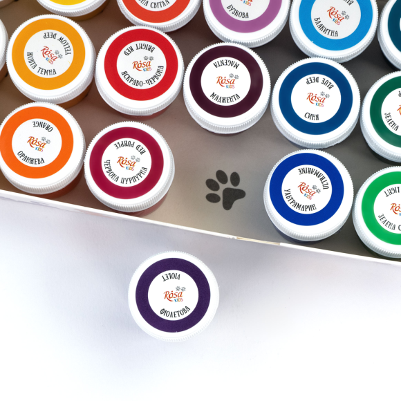 Набір гуашевих фарб 24×10мл ROSA Kids