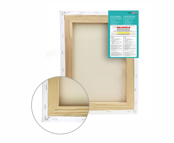 Stretcher frame 45×80 cm, module #1, medium grain, acrylic cotton, ROSA Gallery