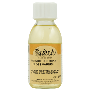 Лак финишный Lustrina глянцевый 125мл Divolo