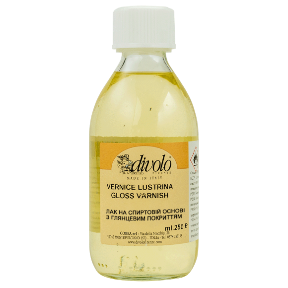 Лак финишный Lustrina глянцевый 125мл Divolo