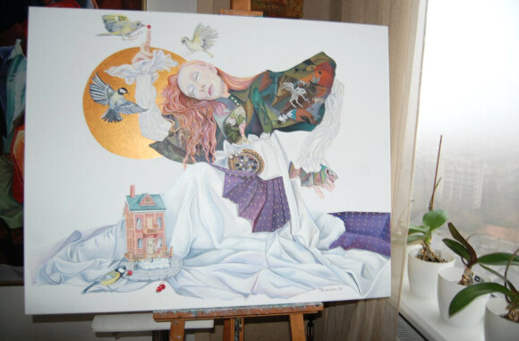 Painting Home for my dreams, artist Binovska Tatyana Painting Home for my dreams, artist Binovska Tatyana