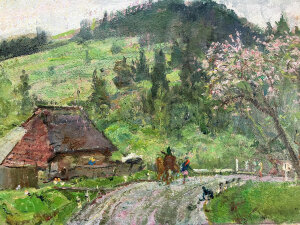 Painting Carpathians, artist Gavdzinsky Albin Painting Carpathians, artist Gavdzinsky Albin