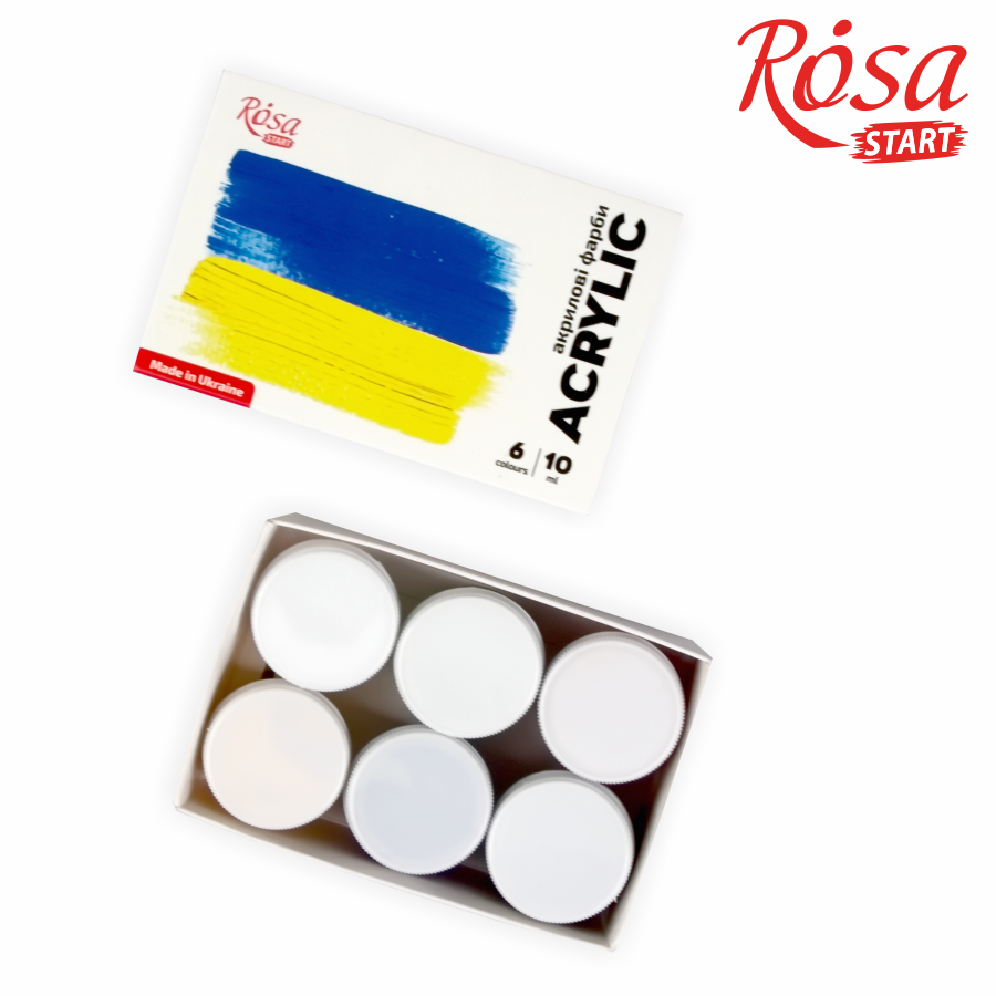 Start Color Rosa Rosa Start Acrylic Paint Set (Ukraine, 6×10ml)