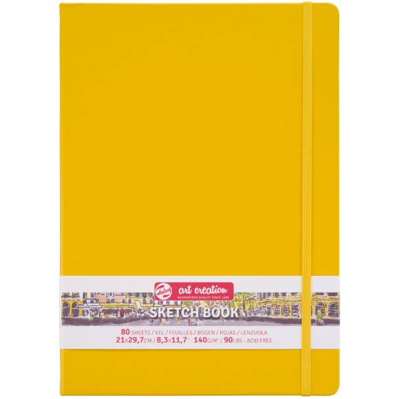 Блокнот для графики Talens Art Creation А4 140г/м2 80л Golden Yellow Royal Talens Блокнот для графики Talens Art Creation А4 140г/м2 80л Golden Yellow Royal Talens