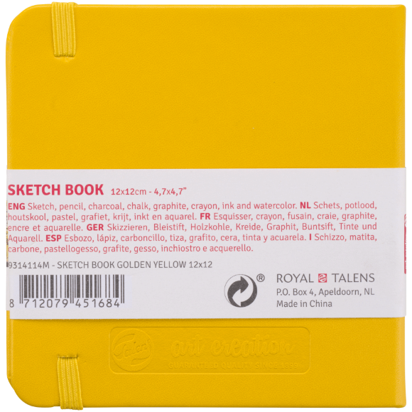 Блокнот для графики Talens Art Creation А4 140г/м2 80л Golden Yellow Royal Talens Блокнот для графики Talens Art Creation А4 140г/м2 80л Golden Yellow Royal Talens