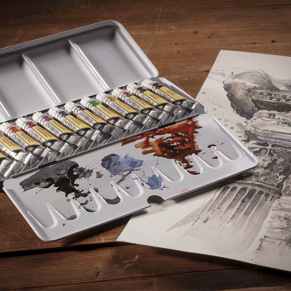 Набор акварельных красок Rembrandt DUSK 12х10мл металлический пенал Royal Talens