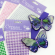 ROSA Talent Self-Adhesive Purple Rhinestones, 5mm, 375 pcs.