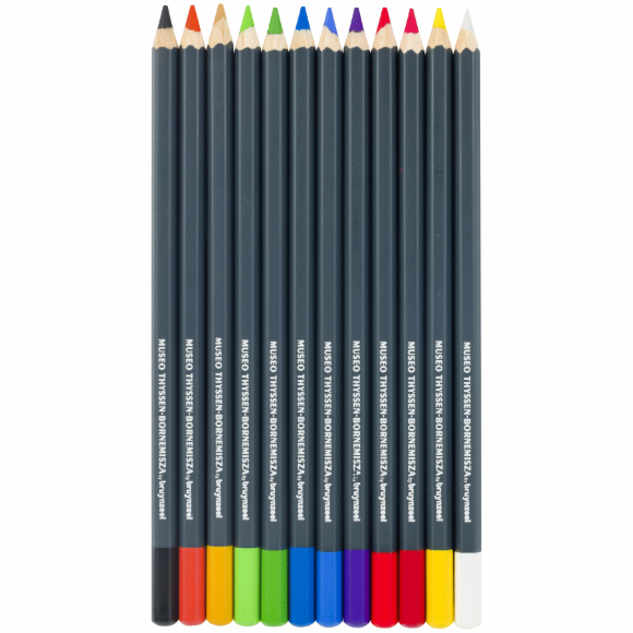 Набор карандашей пастельных THYSSEN Голубые танцовщицы Эдгар Дега 12шт металлическая коробка Bruynzeel