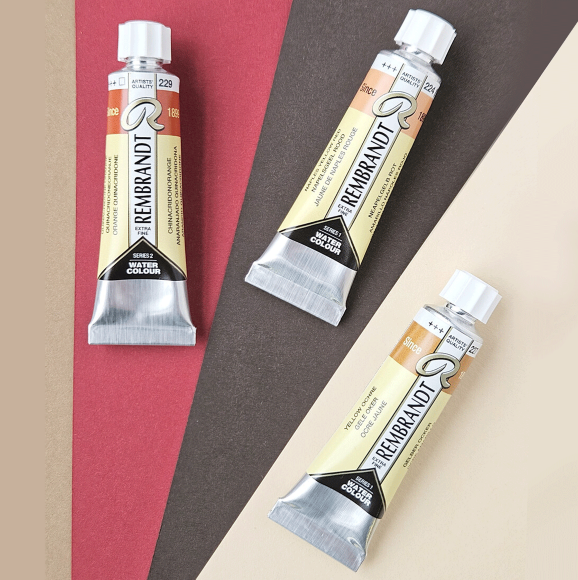 Краска акварельная Rembrandt (426) Коричневый прозрачный туба 20мл Royal Talens