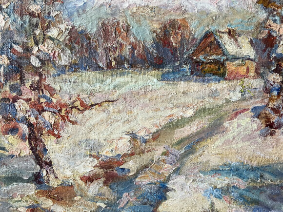 Painting Charming Winter, artist Makarov Victor Painting Charming Winter, artist Makarov Victor