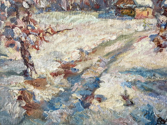 Painting Charming Winter, artist Makarov Victor Painting Charming Winter, artist Makarov Victor