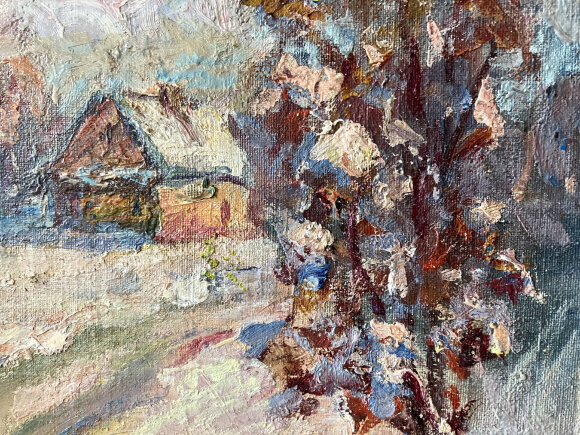 Painting Charming Winter, artist Makarov Victor Painting Charming Winter, artist Makarov Victor