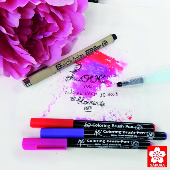 Набір маркерів Koi Coloring Brush Pen 24кол. Sakura