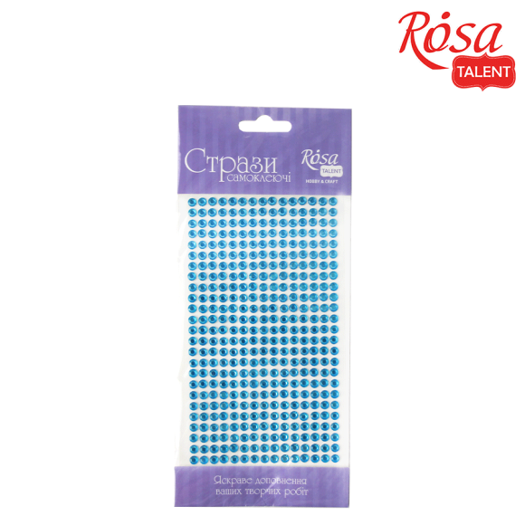 ROSA Talent Self-Adhesive Rhinestones, Light Blue, 5mm, 375 pcs. ROSA Talent Self-Adhesive Rhinestones, Light Blue, 5mm, 375 pcs.