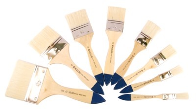 Кисть щетина флейц Wide 8043 №15 короткая ручка KOLOS