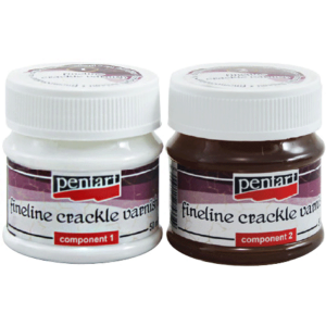 Набор лаков для кракелюра Тонкие трещины двухкомпонентные 2х50мл Pentart
