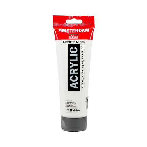 Краска акриловая AMSTERDAM (105) Белила титановые 250мл Royal Talens Краска акриловая AMSTERDAM (105) Белила титановые 250мл Royal Talens