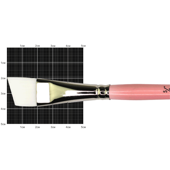 Кисть синтетика угловая Flamingo 1023A №1/8 короткая ручка KOLOS Кисть синтетика угловая Flamingo 1023A №1/8 короткая ручка KOLOS