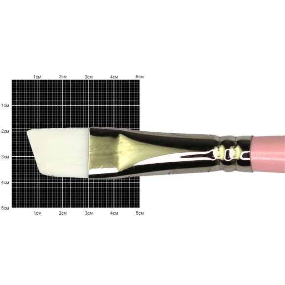 Кисть синтетика угловая Flamingo 1023A №1/8 короткая ручка KOLOS Кисть синтетика угловая Flamingo 1023A №1/8 короткая ручка KOLOS