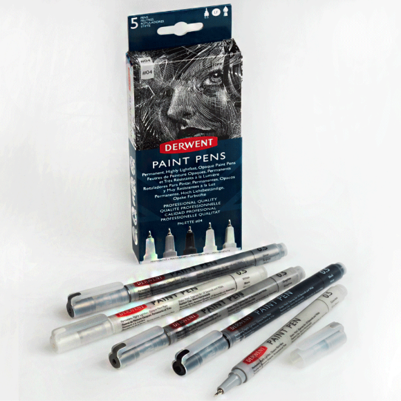 Набор цветных ручек PAINT PEN PALETTE №4, 5шт Derwent