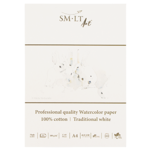 Склейка для акварели PRO CREATE А4 400г/м2 10л 100% хлопок SM-LT Art