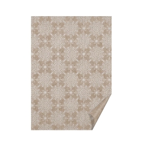 Heyda's A4 (21x29.7cm) Silver 220g/m2 Snowflake Design Cardboard