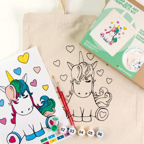 Набор раскраска «Юникорн» хлопок 220 г/м2 38х42см ROSA Talent Набор раскраска «Юникорн» хлопок 220 г/м2 38х42см ROSA Talent