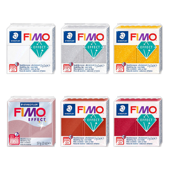 Пластика Effect с блестками 57г Fimo