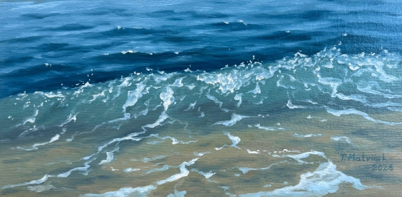Painting Salty Wind, artist Tetiana Matviiuk