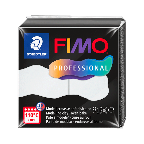 Пластика Professional Белая 57г средней мягкости Fimo Пластика Professional Белая 57г средней мягкости Fimo