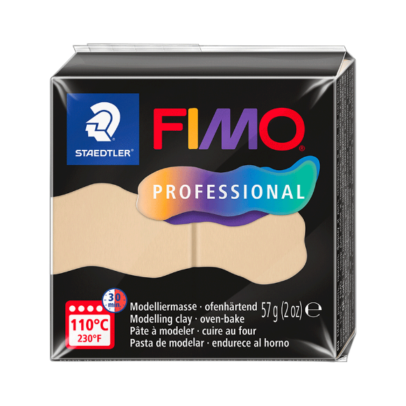 Пластика Professional Белая 57г средней мягкости Fimo Пластика Professional Белая 57г средней мягкости Fimo