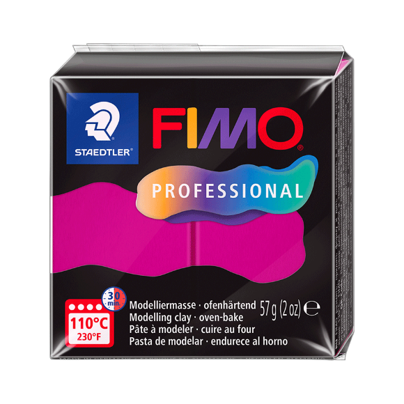 Пластика Professional Белая 57г средней мягкости Fimo Пластика Professional Белая 57г средней мягкости Fimo
