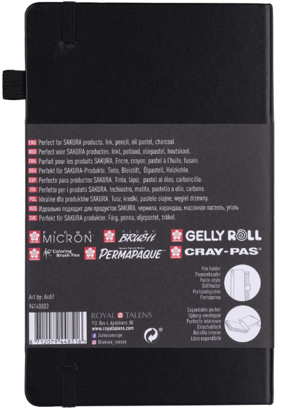 Блокнот Sakura Sketch А5 (13х21 см) 140 г/м2 80 л кремово-белый Sakura Блокнот Sakura Sketch А5 (13х21 см) 140 г/м2 80 л кремово-белый Sakura