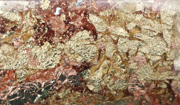 Gold-copper mixed leaf flakes, 1g, DK25219 Gold-copper mixed leaf flakes, 1g, DK25219