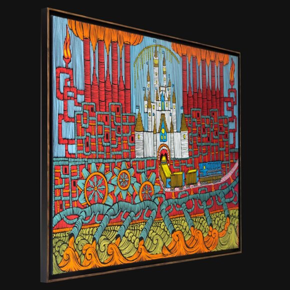 Painting Disneyland, artist Barbudaz Sh - sold Painting Disneyland, artist Barbudaz Sh - sold