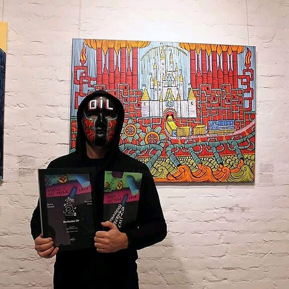 Painting Disneyland, artist Barbudaz Sh - sold Painting Disneyland, artist Barbudaz Sh - sold