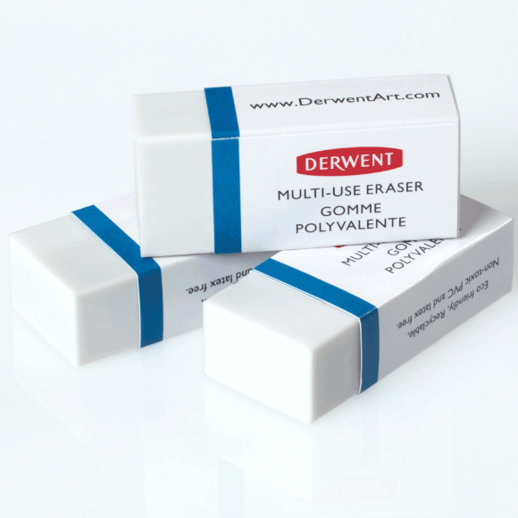 Набор ластиков Small Multi Purpose 3шт Derwent