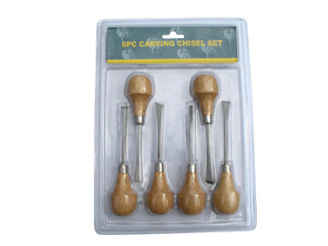 Набор резцов по дереву, 6шт., в блистере, (11531), кор. ручка D.K.ART & CRAFT