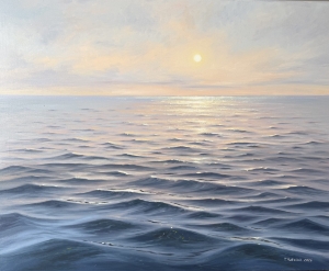 Painting Calm Waves, artist Tetiana Matviiuk