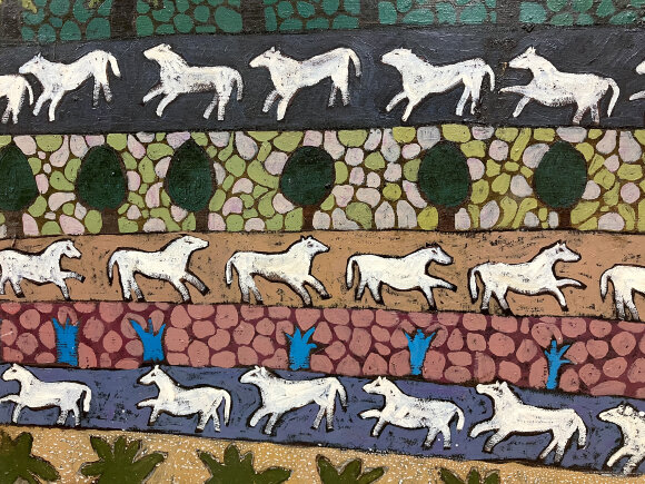 Painting White Horses, artist Kirichenko Sergey - sold Painting White Horses, artist Kirichenko Sergey - sold