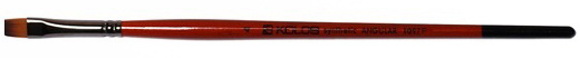 Кисть синтетика плоская Carrot 1097F №2 короткая ручка KOLOS