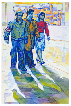 Акварель Дружинники, художник Туранський Олександр - продано Акварель Дружинники, художник Туранський Олександр - продано