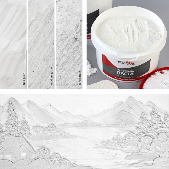 Текстурная среднезернистая паста 500мл ROSA Gallery